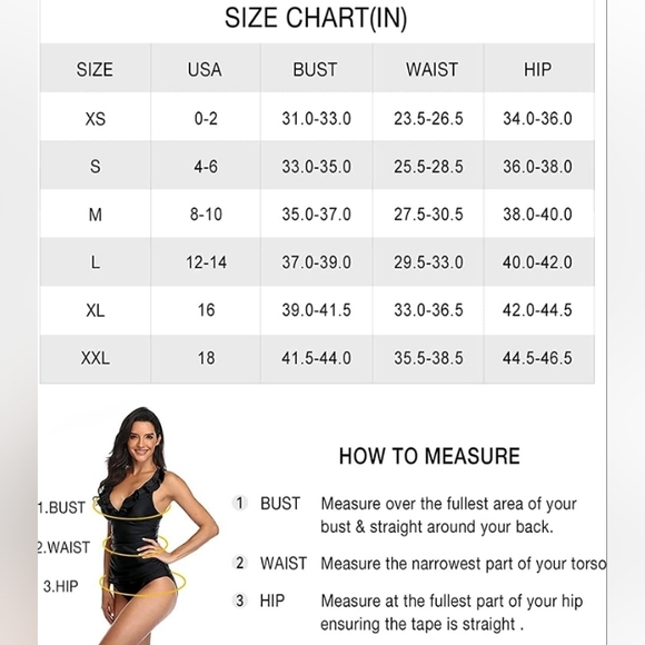 Yonique Women's Monokini One Piece Bathing Suit Size Large (12-14) NWOT - Picture 3 of 11